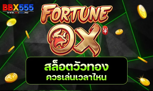 สล็อตวัวทองควรเล่นเวลาไหน